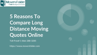 How Long Distance Moving Quotes Online Help you Save