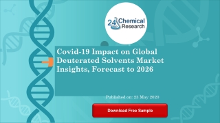 Covid 19 Impact on Global Deuterated Solvents Market Insights, Forecast to 2026