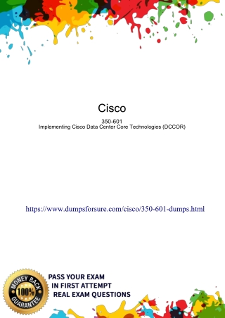 Get Real Cisco 350-601 Exam Questions answers - DumpsforSure