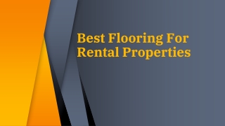 Best Flooring For Rental Properties