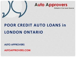 Poor Credit Car Loan