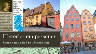 Historier om personer som bodde i Stockholm