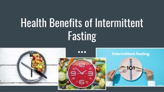 Health Benefits of Intermittent Fasting