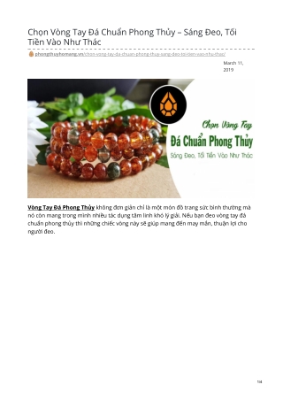 Chọn Vòng Tay Đá Chuẩn Phong Thủy – Sáng Đeo, Tối Tiền Vào Như Thác