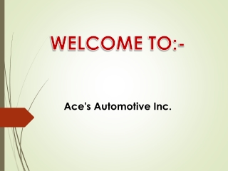 Get the best Car Repair Service in Vanier