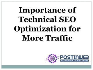 Importance of Technical SEO Optimization for More Traffic
