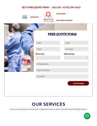 Find professional residential movers in fairfax va