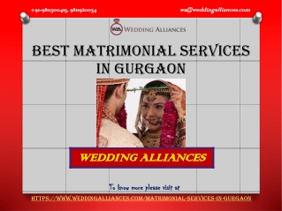 Look At The Best Matrimonial Services in Gurgaon