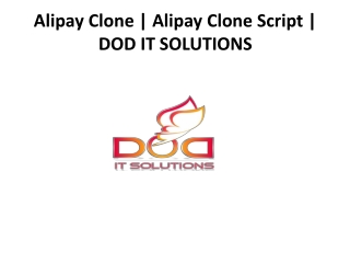 Alipay Clone | Alipay Clone Script | DOD IT SOLUTIONS