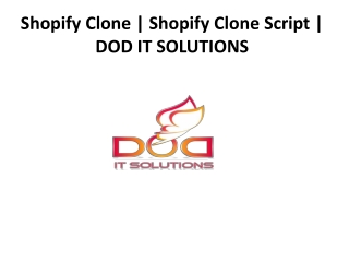 Shopify Clone | Shopify Clone Script | DOD IT SOLUTIONS