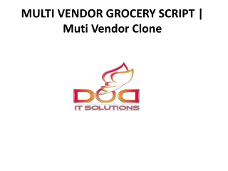 MULTI VENDOR GROCERY SCRIPT | Muti Vendor Clone