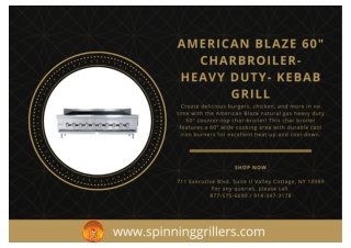 American Blaze 60" Charbroiler