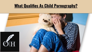 What Qualifies As Child Pornography?