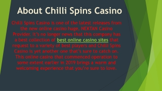 Chilli Spins Casino - Best New Casino Site UK - Get 100 Spins Bonus