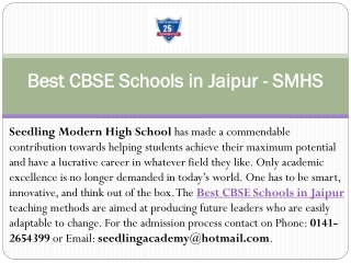 Best CBSE Schools in Jaipur