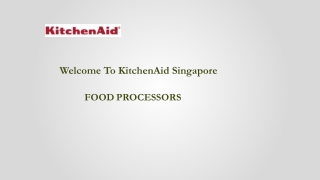 Food Processor- KitchenAid Singapore