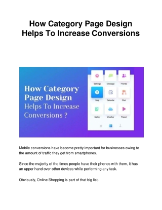 How Category Page Design Helps To Increase Conversions