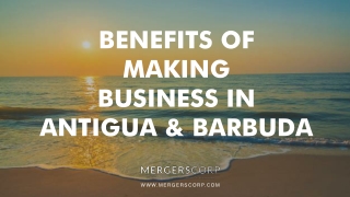 Benefits of Making Business in Antigua & Barbuda | Buy & Sell Business