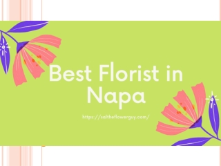 Best Florist in Napa