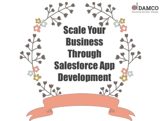 Scale Your Business through Salesforce App Development