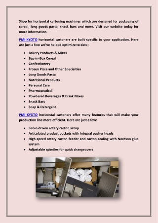 Vertical Cartoning Machine -|( PMI KYOTO )