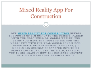 Mixed Reality App For Construction Install Today