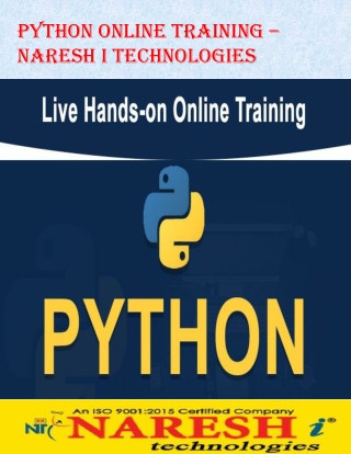 Python online training - Naresh I Technologies