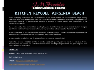 Kitchen Remodel Virginia Beach