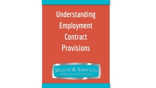 Understanding Employment Contract Provisions