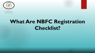 NBFC Document Checklist