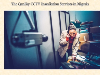 The Quality CCTV Installation Services in Nigeria