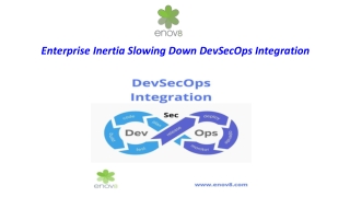 Enterprise Inertia Slowing Down DevSecOps Integration