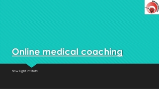 Online medical coaching