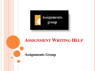 Need Assignment Writing Help by Professionals | Assignments Group