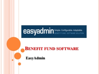 Buy Benefit Fund Software - EasyAdmin