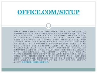 How to install Office( Mac and Windows)