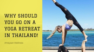 Yoga retreat in Thailand | The easy touch of Nature