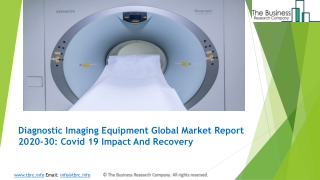 Diagnostic Imaging Equipment Market 2020: Global Growth, Trends And Forecast