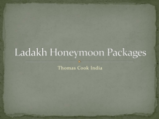 Ladakh Tour Packages | Thomas Cook India