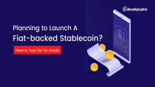Planning to Launch a Fiat-backed Stablecoin