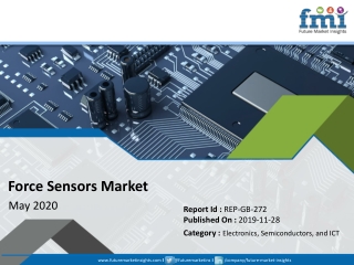 Force Sensors Market in Good Shape in 2029;COVID-19 to Affect Future Growth Trajectory