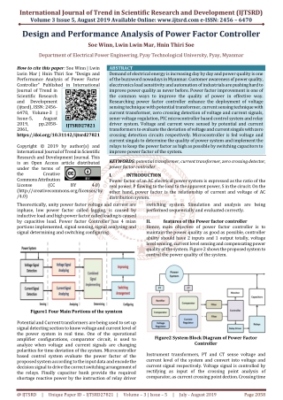 Design and Performance Analysis of Power Factor Controller