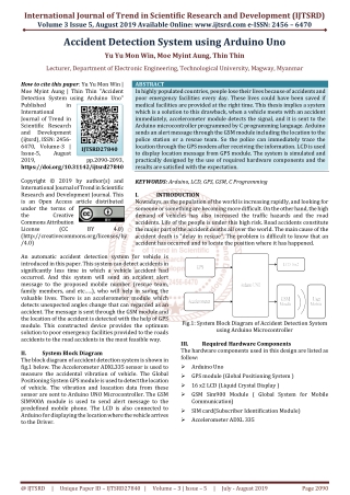 Accident Detection System using Arduino Uno