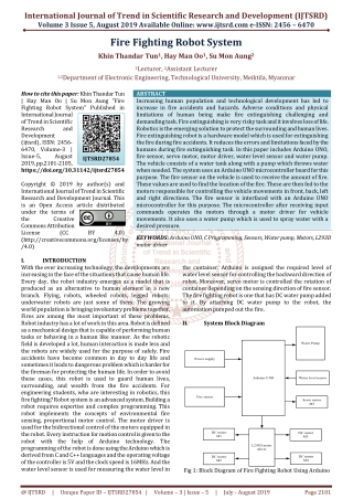 Fire Fighting Robot System