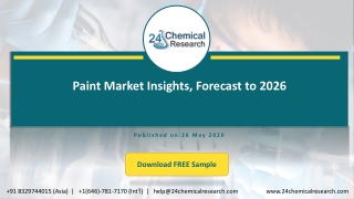 Paint Market Insights, Forecast to 2026