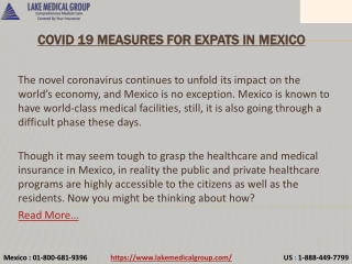 COVID 19 measures for expats in Mexico