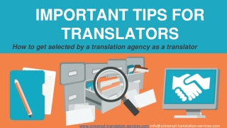Important Tips for Translators
