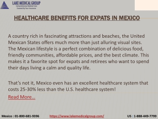 Healthcare benefits for expats in Mexico