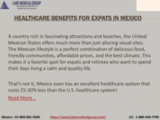 Healthcare benefits for expats in Mexico