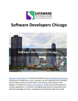 Software Developers Chicago